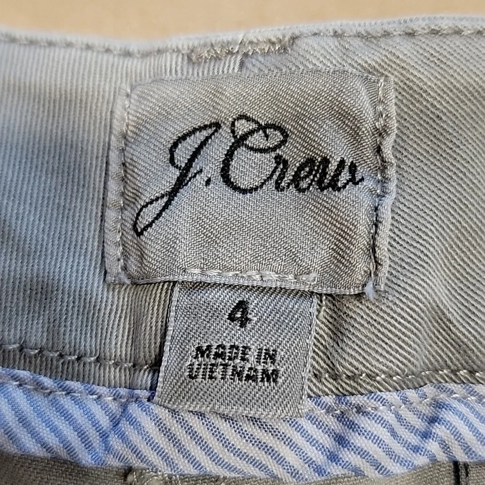 J. Crew Size 4 Washed Gray Stretch 4